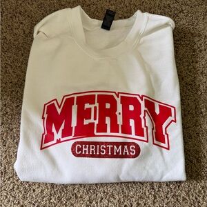 Merry Christmas White Sweatshirt